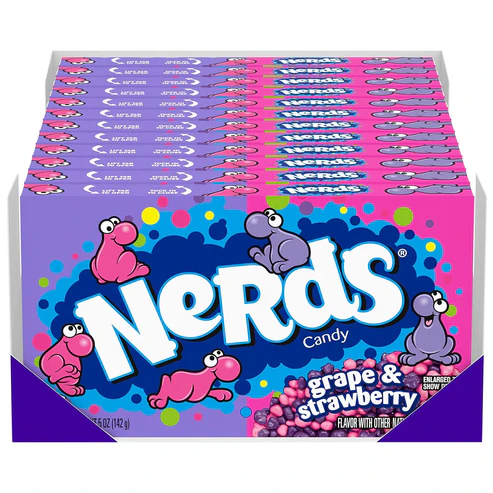91YL2kTT-1L._SL1500.webp Nerds Grape/Strawberry Box 5oz (142g)