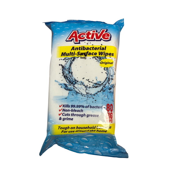 Active Antibacterial Wipes Original