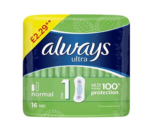 ALW023.jpg Always Ultra Sanitary Pads Normal16's Half Box