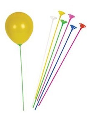 Balloons & Stick 6pk