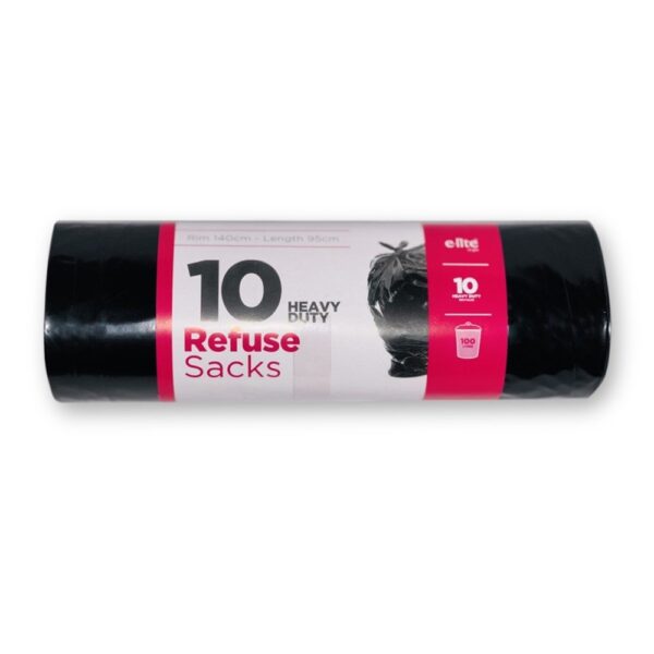 BLA011.jpg Black Refuse Bags Heavy Duty 10's Roll - Elite