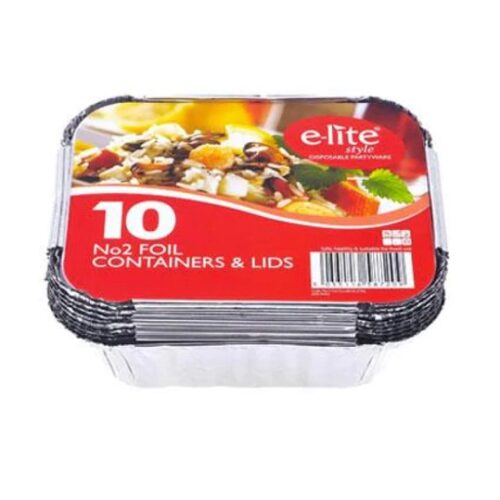 Disposable No2 Foil Containers Full Box