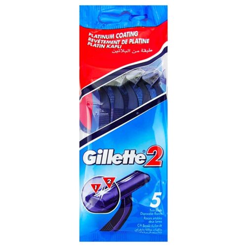GIL003.jpg Gillette 2 Razor Blades 5's Full Box