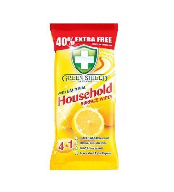GRE001.jpg Green Shield Antibacterial Wipes 70's