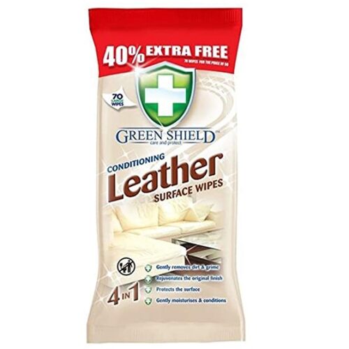 GRE005.jpg Green Shield Leather Wipes 70's