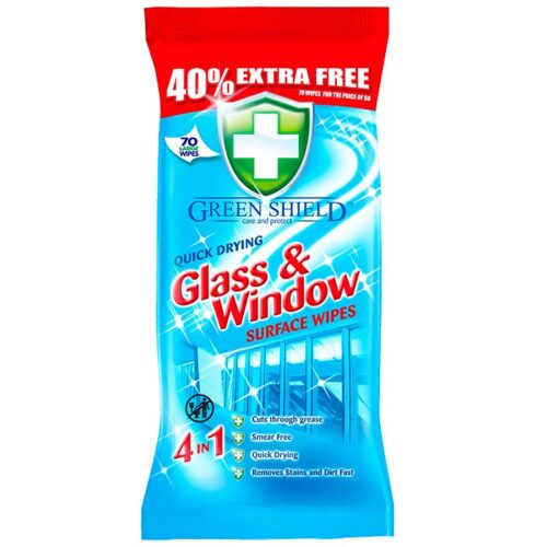 GRE006.jpg Green Shield Glass And Window Wipes 70's