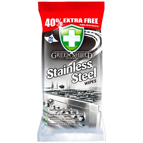 Green Shield Stainless Steel Wipes 70's