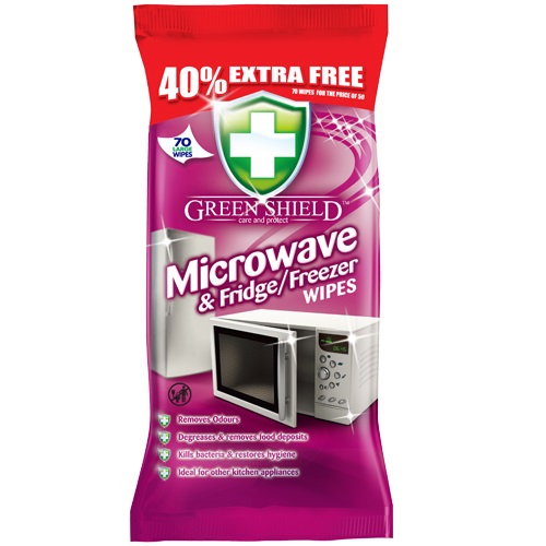 Green Shield Micro & Fridge/Freezer Wipes 70's