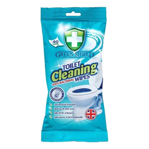 GRE014.jpg Green Shield Toilet Cleaning Wipes 40's Half Box