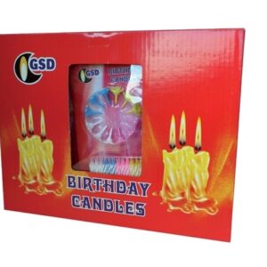 GSD Birthday Candles & Holders