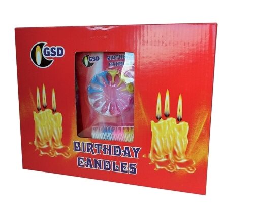 GSD Birthday Candles & Holders