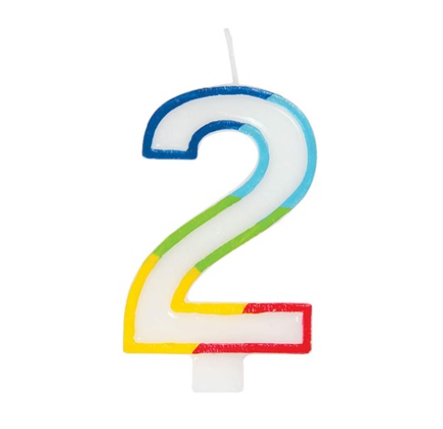 GSD Number "2" Candles