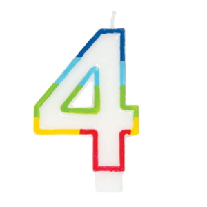 GSD Number "4" Candles