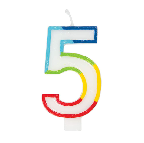 GSD Number "5" Candles