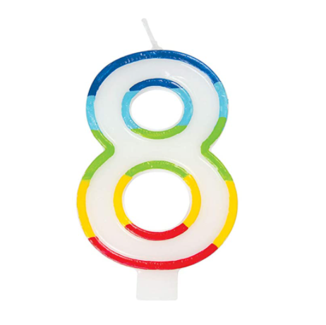 GSD Number "8" Candles