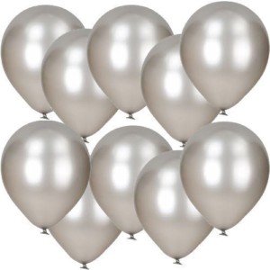 GSD Metallic Silver Balloons