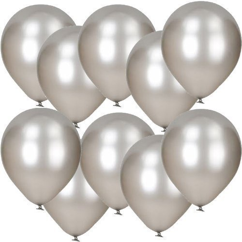 GSD Metallic Silver Balloons