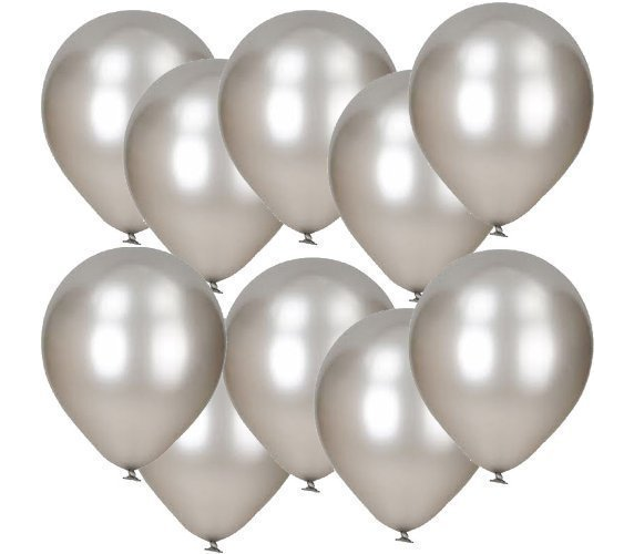 GSD Metallic Silver Balloons