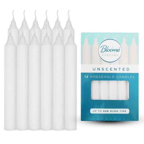 Household Candles White 12 Pk Full Box