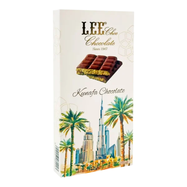 Lee Pistachio Kunafa Chocolate Bar 200g