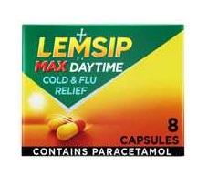 LEM002.jpg Lemsip Max Cold & Flu Caps 8's