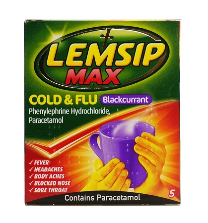 Lemsip Max Sachets 5's - B/Currant