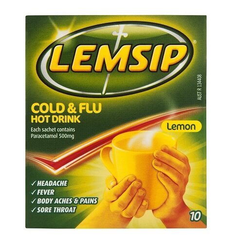 Lemsip Cold & Flu Sachets 10's - Lemon