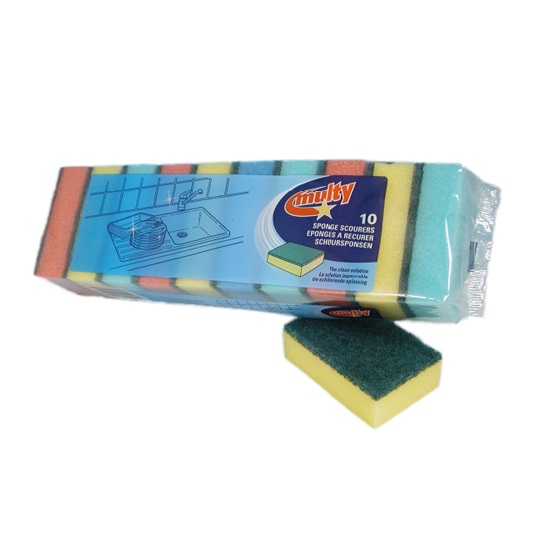 MUL018.jpg Multy 10 Pack Sponge Scourers