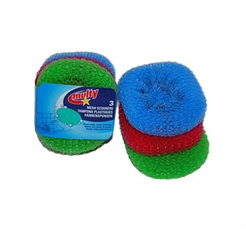 MUL026.png Multy Plastic Scourers 3 Pack