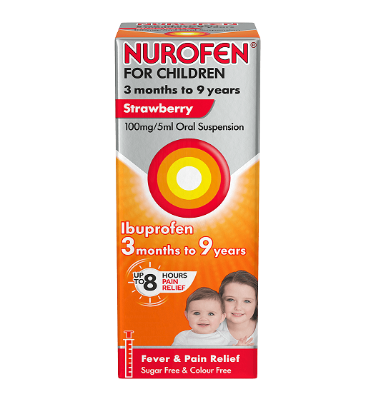NUR005.png Nurofen Liquid For Children Strawberry 100ml