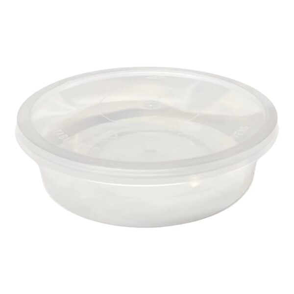 Phat 8oz Round Containers With Lid – Bulk Carton of 250