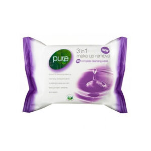 Pure 3 In 1 Make Up Rem Wipes 25's