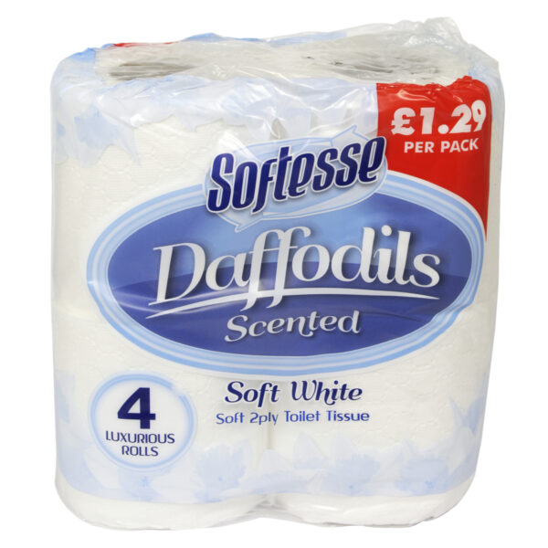 Softesse 4 Pack 2-Ply Blue