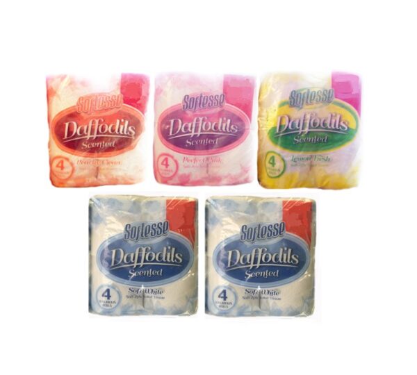 5 Softesse Colours 4 Pack 2-Ply Mix