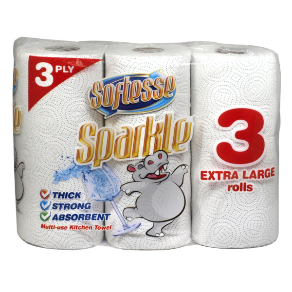 Softesse Sparkle Kitchen Towel 3 Pack 3-Ply