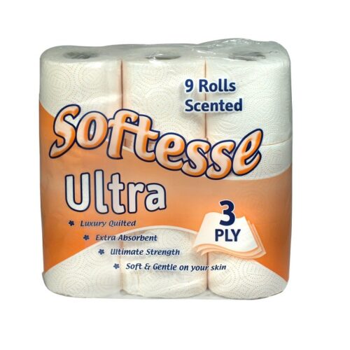 Softesse 9 Roll 3-Ply Peach