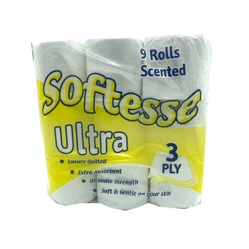 SOF039.jpg Softesse 9 Roll 3-Ply Lemon