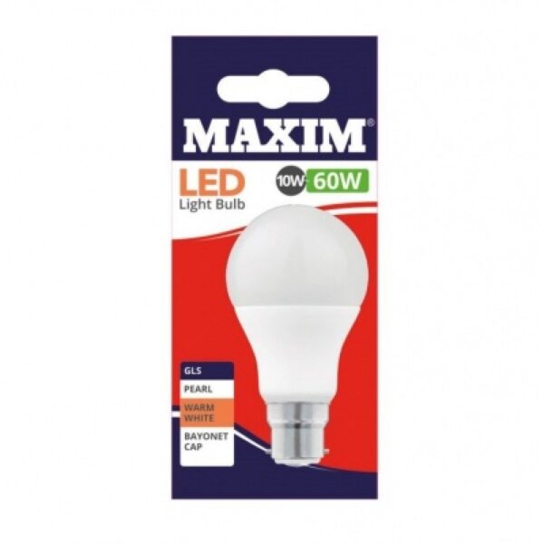 STA018.jpg Maxim LED Bulb 9w=60w Bayonet Cap