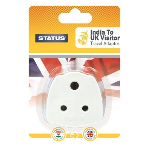 Status India To UK Adaptor 1pk