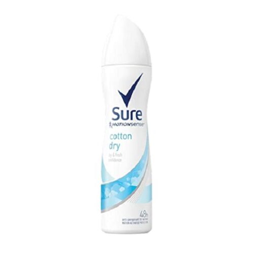 SUR029.jpg Sure Ladies Cotton Dry Spray 150ml