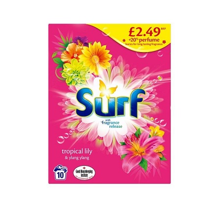 SUR032.jpg Surf Powder Tropical (pink) 700g 10 Wash