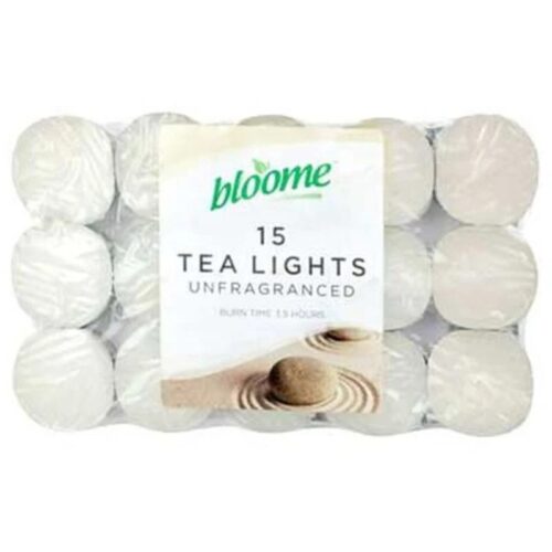 Tea Light Candles 15 Pk White