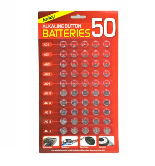 Watch Assorted Batteries Pack Of50