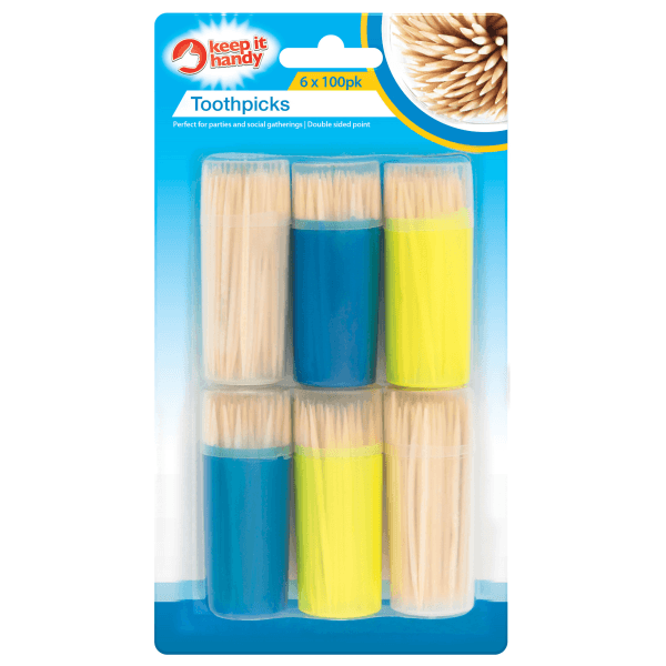 WOO002.png Wooden Toothpicks 6 x 100pk