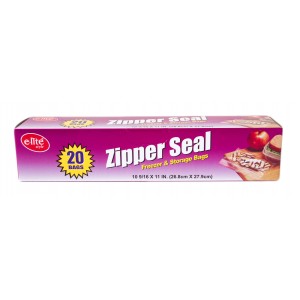 Zipper Seal Large 20's Half Box