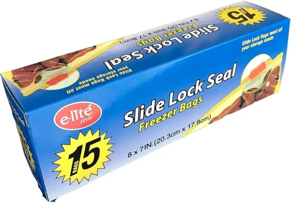 Zipper Seal Slide Lock 15s Half Box