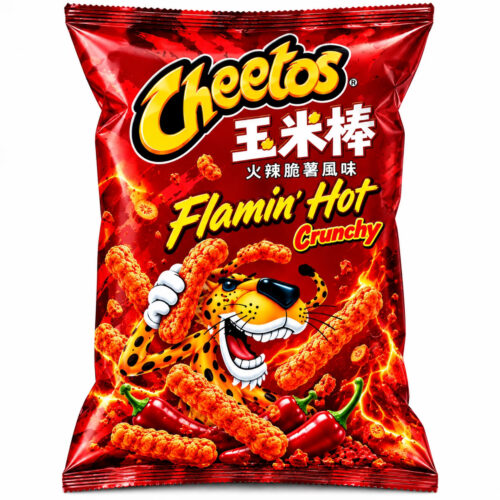 Cheetos Flamin’ Hot Snacks 60g (China)
