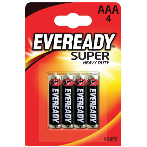 Eveready AAA Batteries 4 Pack